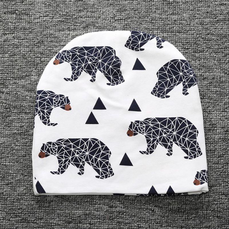 Nón len bằng cotton mềm cho trẻ sơ sinh