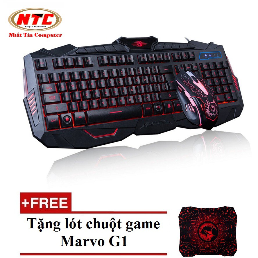 Bộ bàn phím và chuột Game Marvo KM400 Led 3 màu + Tặng lót chuột Marvo G1 | BigBuy360 - bigbuy360.vn