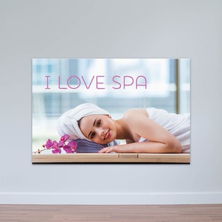 [Bao gồm khung] Tranh treo tường Spa “I love spa” | Tranh phòng massage T3296 tặng kèm đinh 3 chân, vòng tay phong thủy