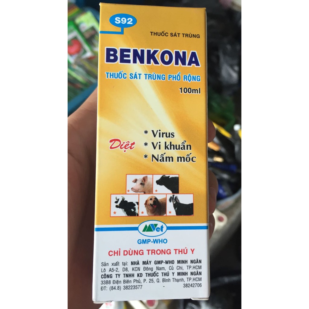 Benkona đặc trị nấm giá thể trên cây trồng - chai 100ml