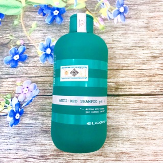 (chính hãng_giá sỉ) Dầu gội khử ánh đỏ giữ màu rêu tone lạnh Elgon Anti Red shampoo 300ml Ý