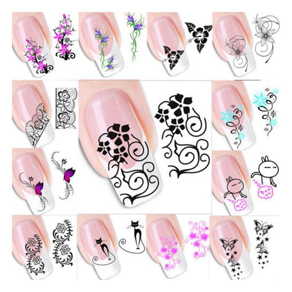 Set 50 Sticker Hoa 3D Dán Trang Trí