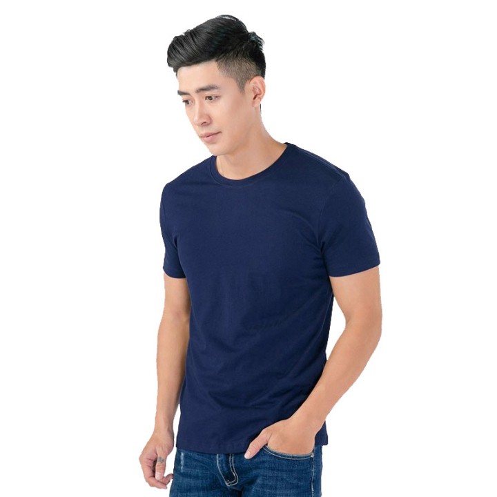 Áo Thun Trơn Tay Ngắn Nam Nữ Unisex Nhiều Màu Tone Xanh Dương - Villain