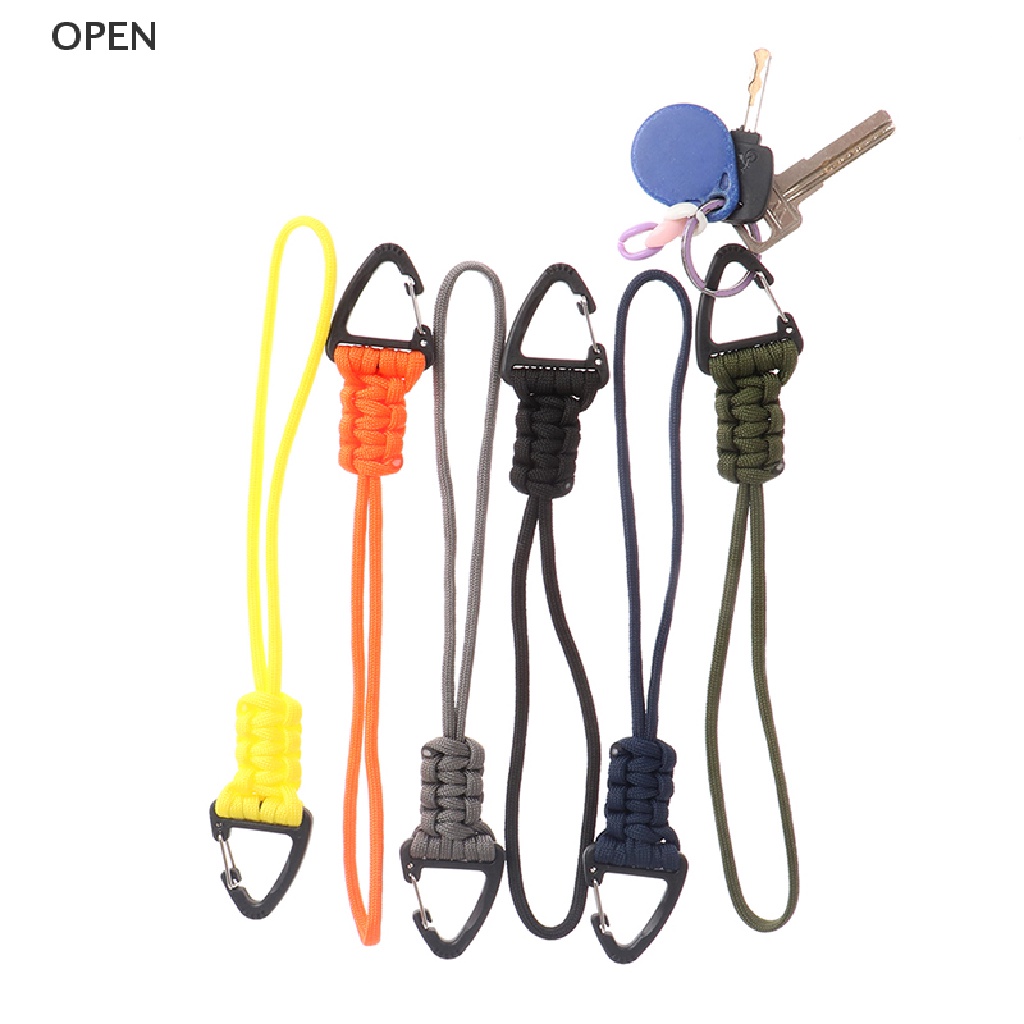 Op Móc Khóa Dây Dù Bện Hình Tam Giác Móc Khóa Carabiner my