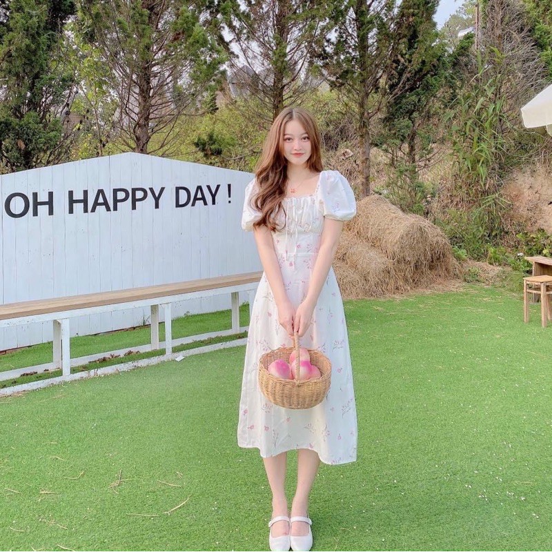 Đầm maxi hoa sẻ tà siêu xinh-[FREESHIP-MẶC LÀ XINH-] váy trắng dự tiệc siêu sang chảnh,siêu phẩm du lịch hè 2021 | BigBuy360 - bigbuy360.vn