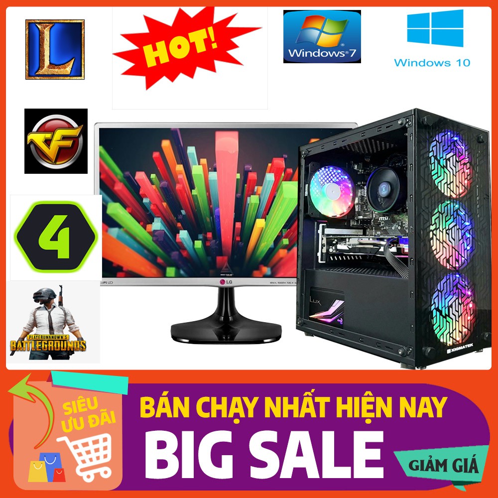 Bộ máy tính chơi game LIKE NEW 99% chiến LMHT,FIFA4,CF...