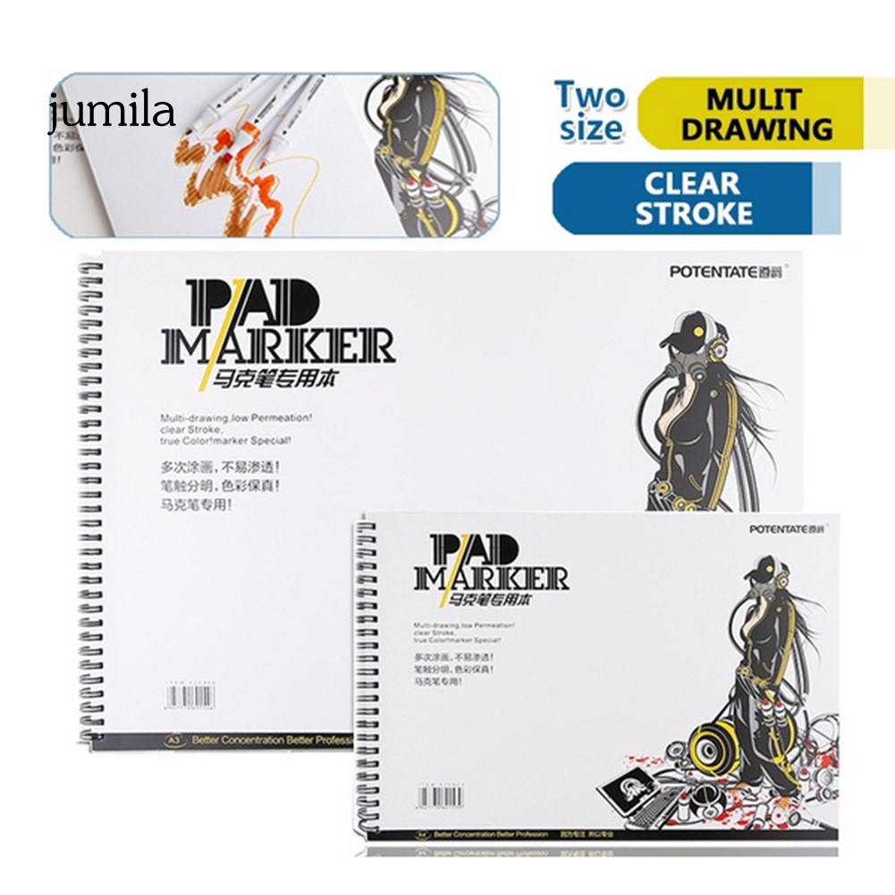 Sổ vẽ giấy kích cỡ A4/A5 32 tờ không thấm nước