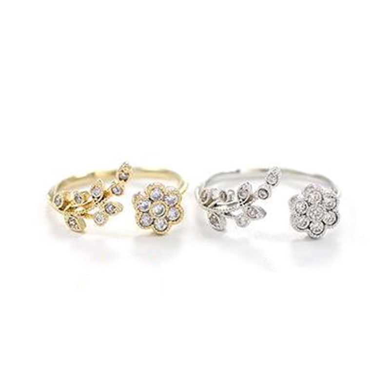 Tmdbyx Nhẫn Hoa Mạ Vàng Mini Có Thể Điều Chỉnh Kích Cỡ