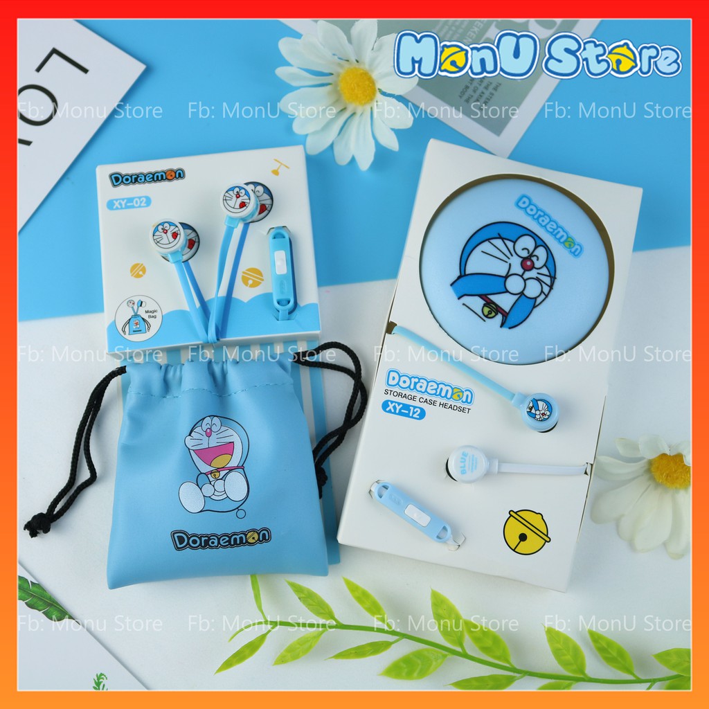 Tai nghe DORAEMON kèm hộp đựng dễ thương cute