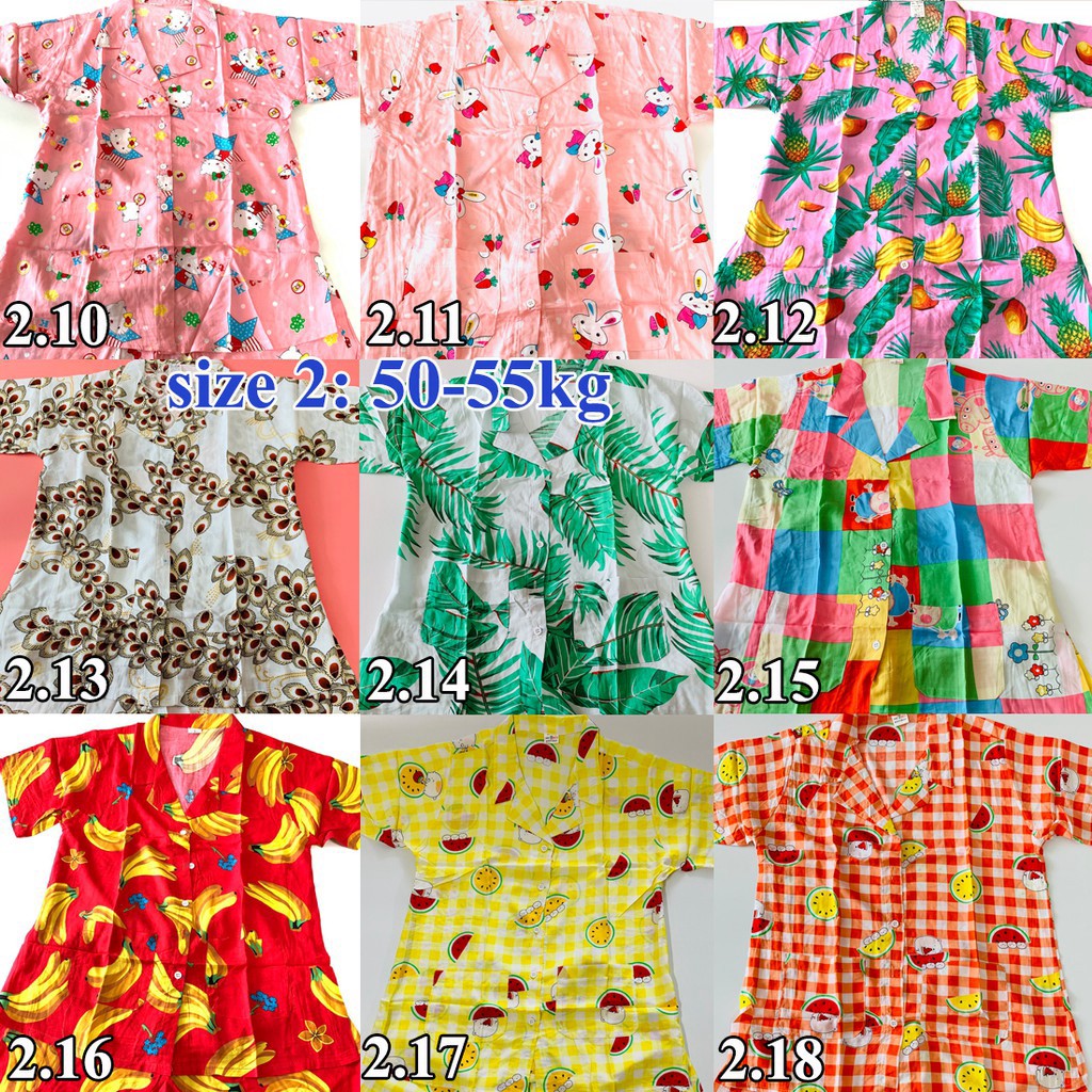 2021 -  Bộ pijama đùi dễ thương vải tole thái loại 1