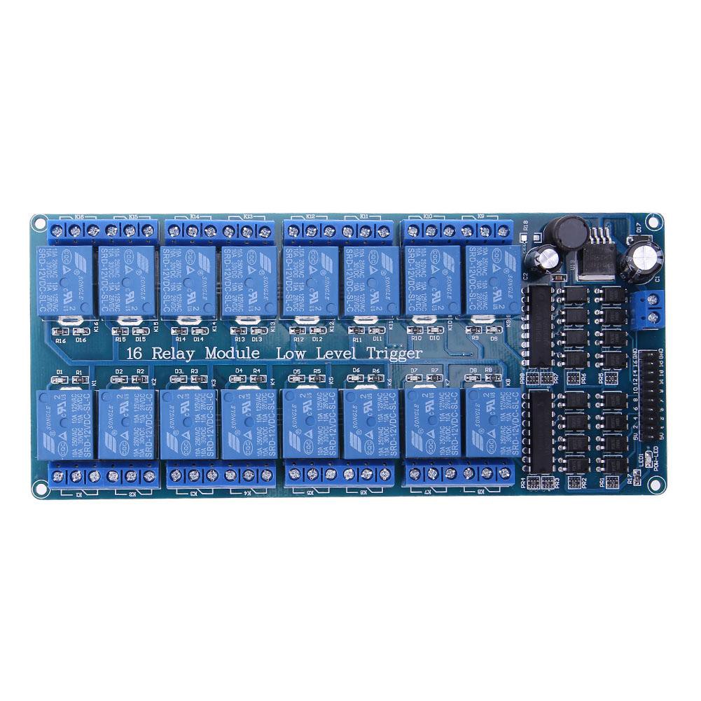 Bảng module relay 16 kênh 5V/12V cho Arduino PIC AVR MCU ARM DSP PLC