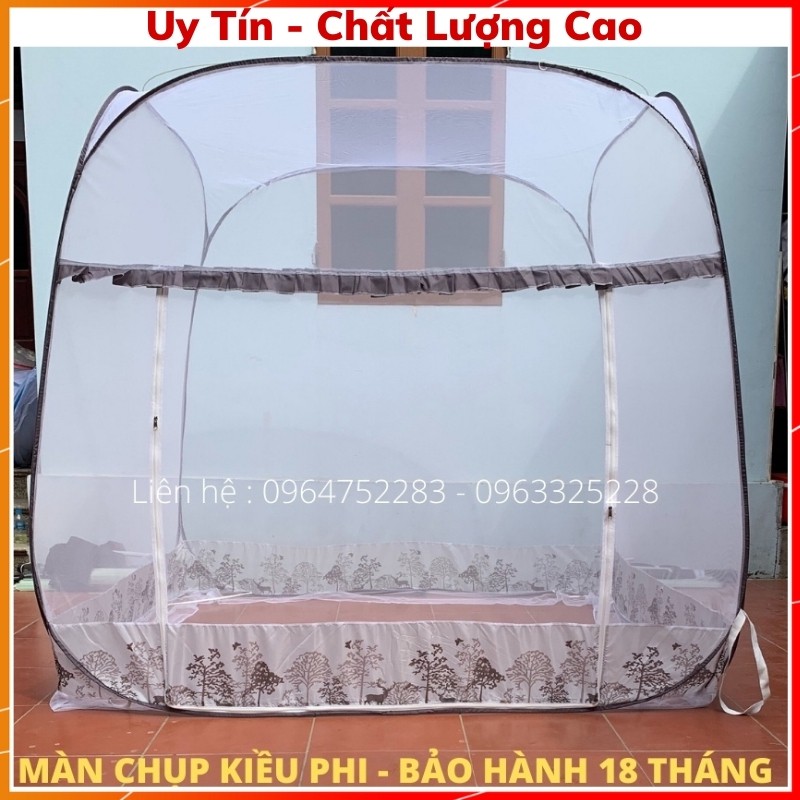 Mùng chụp tự bung gấp gọn thông minh - Màn chụp tự bung đỉnh rộng không đáy màn người lớn