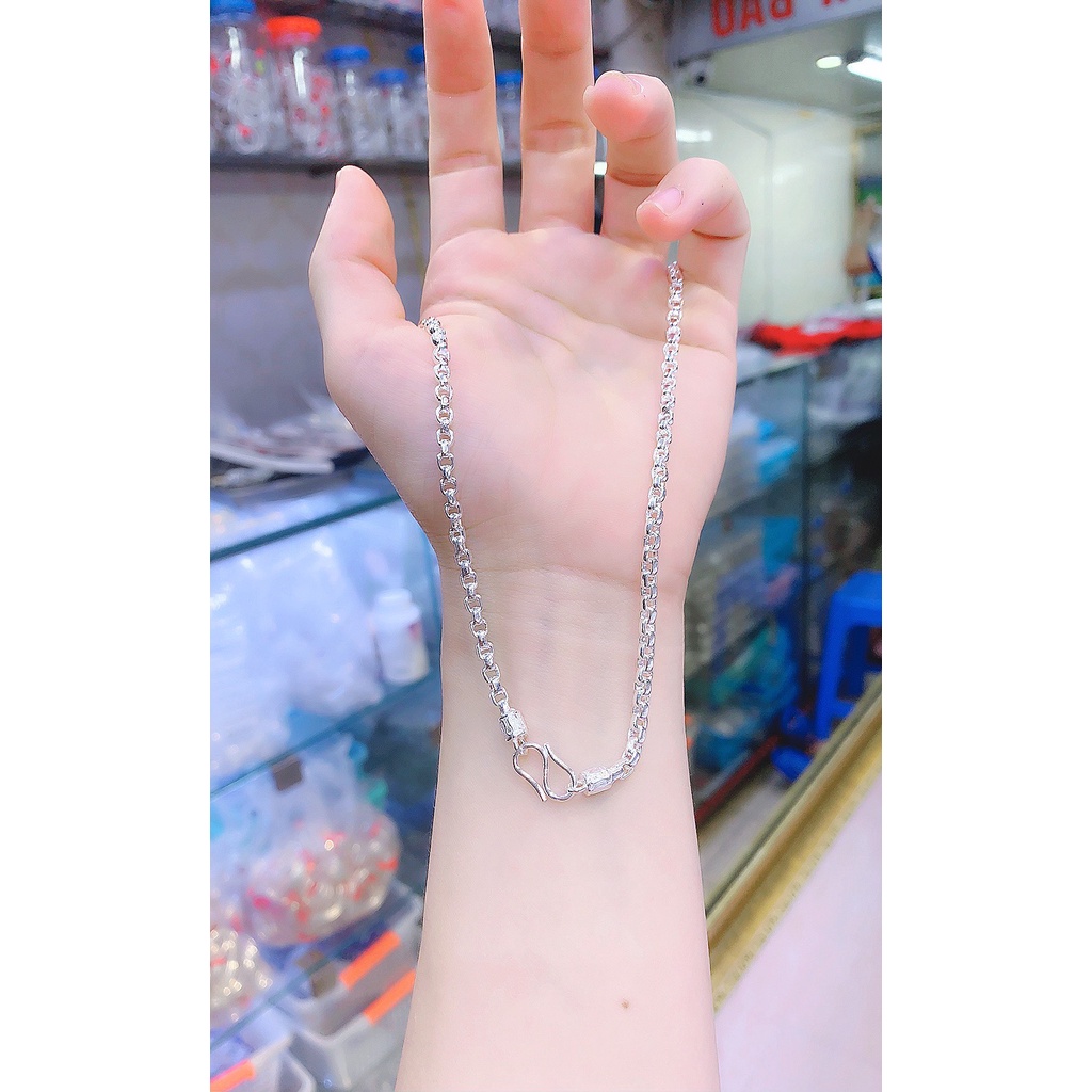 Dây chuyền bạc ta cho bé trai Minh Tâm Jewelry