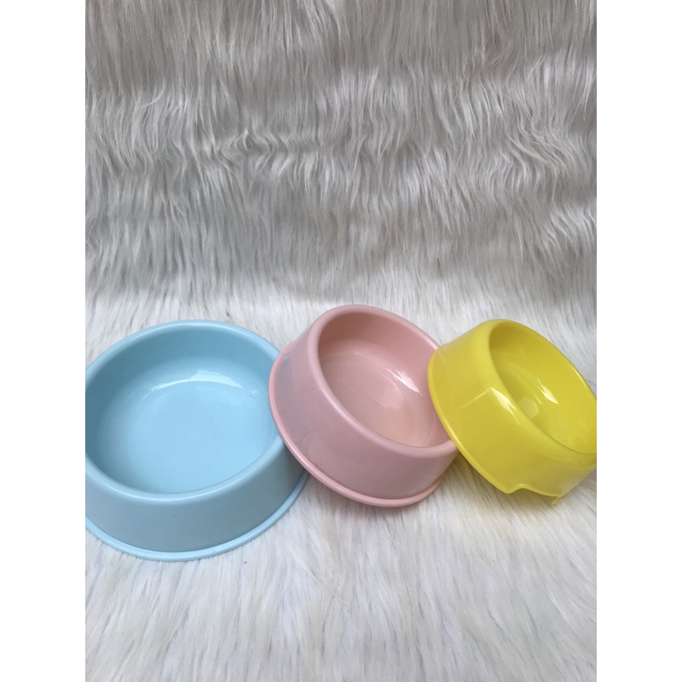 Bát ăn chó mèo bát nhựa 3 size kích thước bát 13cm, 15cm, và 18cm