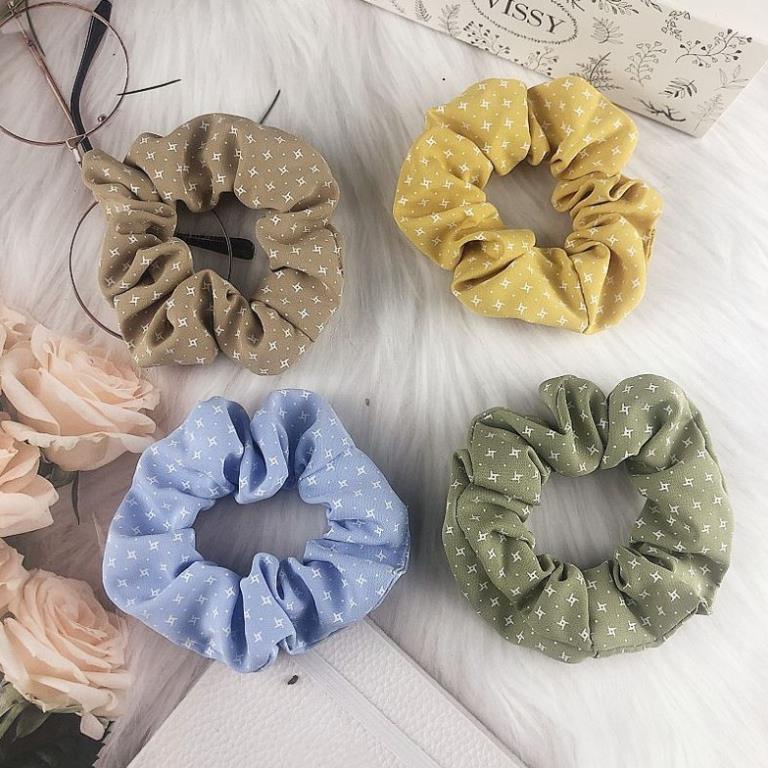 Dây Buộc Tóc Co Dãn Họa Tiết Chấm Bi Thời Trang Cho Nữ C43