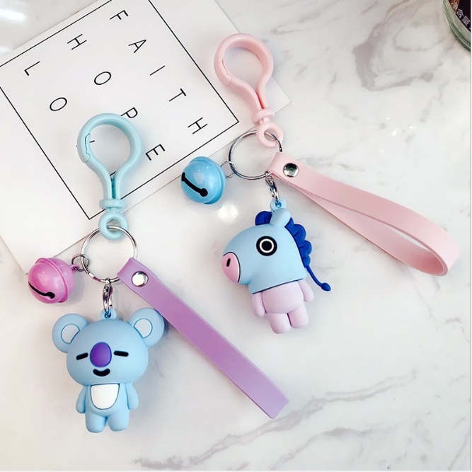 Móc Khóa Hình Chuông Hoạt Hình Dễ Thương