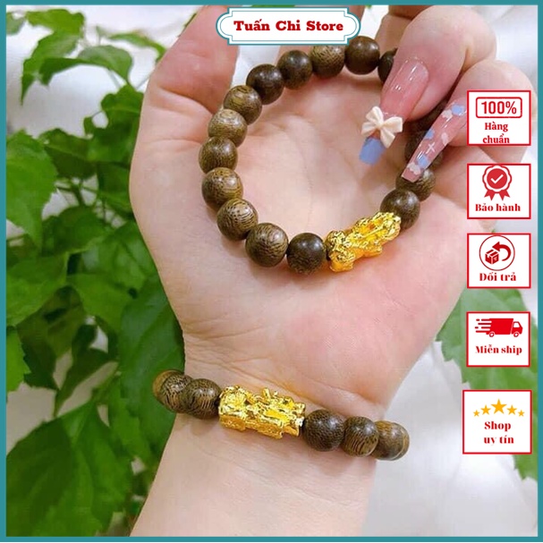 💥TẶNG HỘP💥 Vòng Tay Trầm Hương- Vòng Phong Thủy Cao Cấp Kết Hợp Tỳ Hưu Bạc Xi Vàng Tài Lộc, Bình An, May Mắn, Ảnh Thật