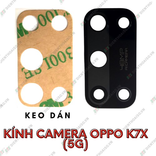 Kính camera oppo k7x kèm keo dán