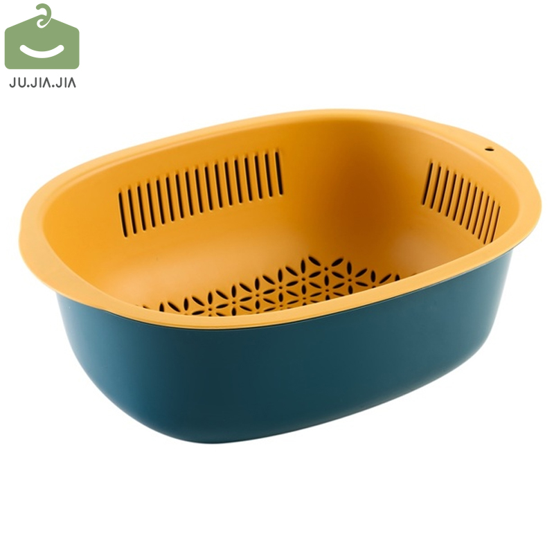 Rổ Đựng Rau Củ Quả Hai Lớp Ráo Nước Tiện Lợi Cho Nhà Bếp