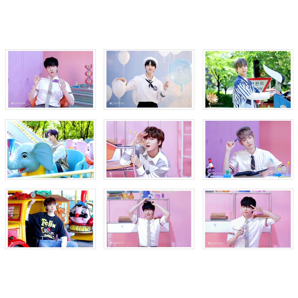 [Ép Lụa] Lomo Card 45 Ảnh DRIPPIN-Free-Pass Jacket behind