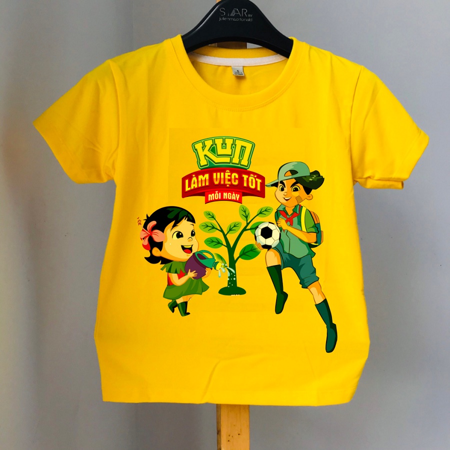 Áo phông cho bé in hình sữa kun anh chớp chớp tám tuốt bé trai bé gái cực thích