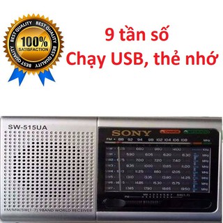 Đài FM Radio Sony Mini SW-515, đọc USB, thẻ nhớ