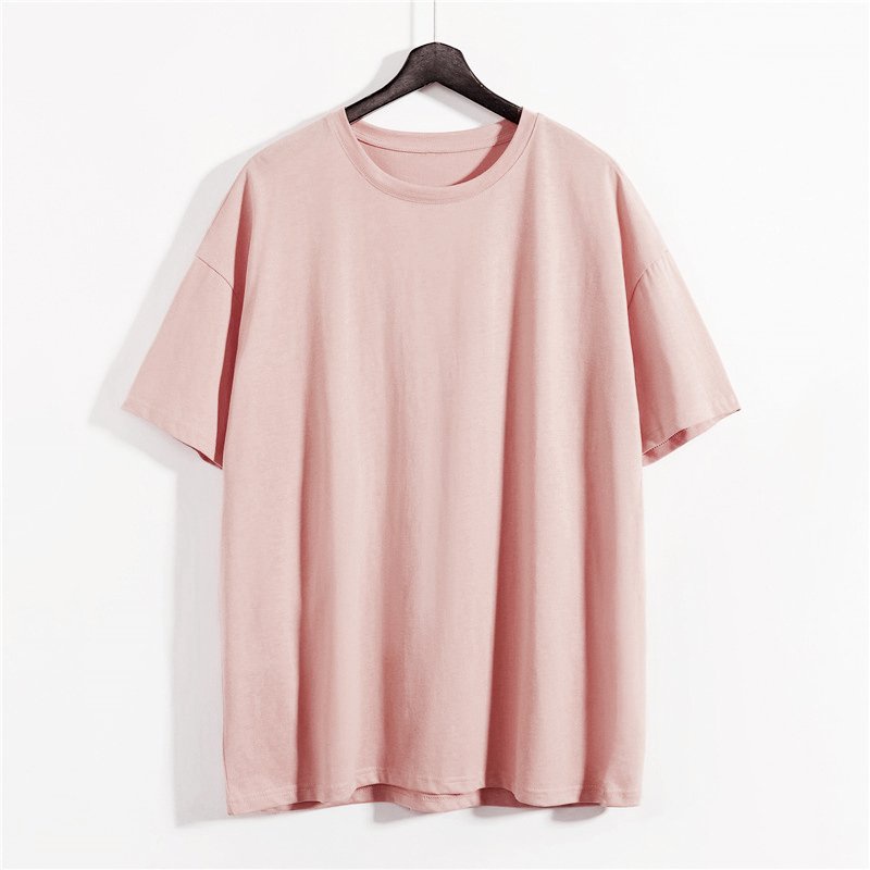 Áo thun trơn nam nữ tay lỡ freesize 12 màu