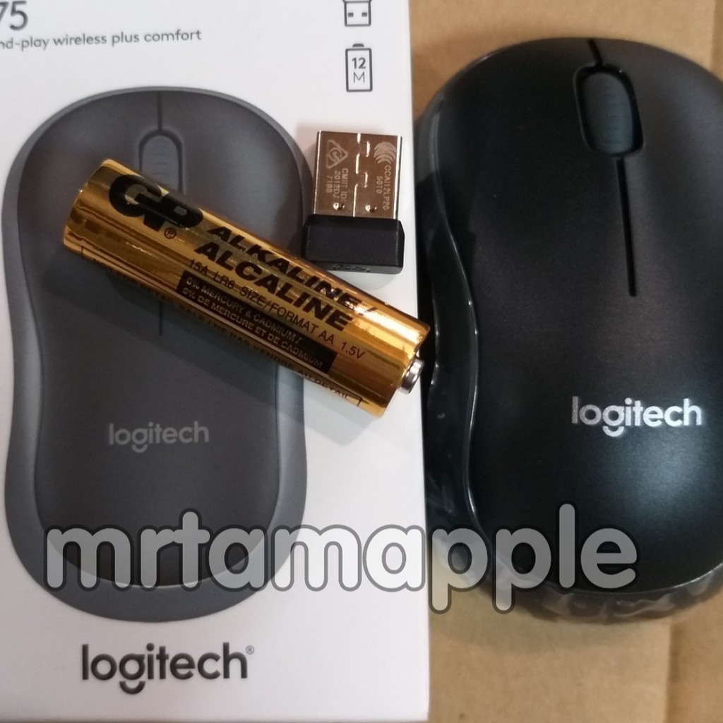 (CHUYÊN VĂN PHÒNG) CHUỘT KHÔNG DÂY LOGITECH B175 CHÍNH HÃNG (ĐEN XÁM)