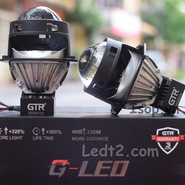 [LEDT2 ISOP] Gương cầu Bi LED GTR GLED Premium [Số lượng: 1 cái] [Bảo hành 3 năm]