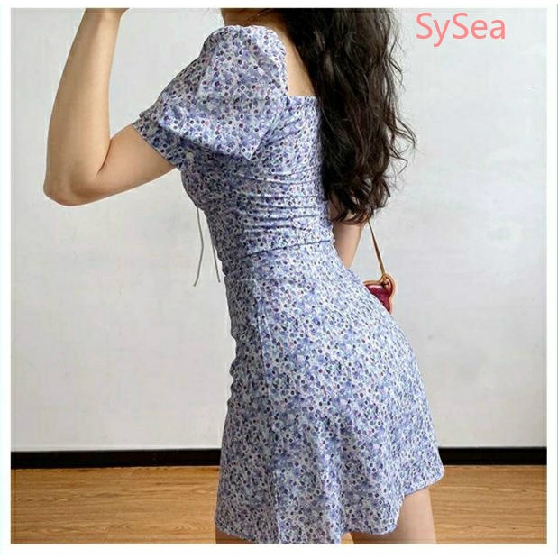 Đầm Voan Hoa Phong Cách Retro Xinh Xắn Cho Nữ