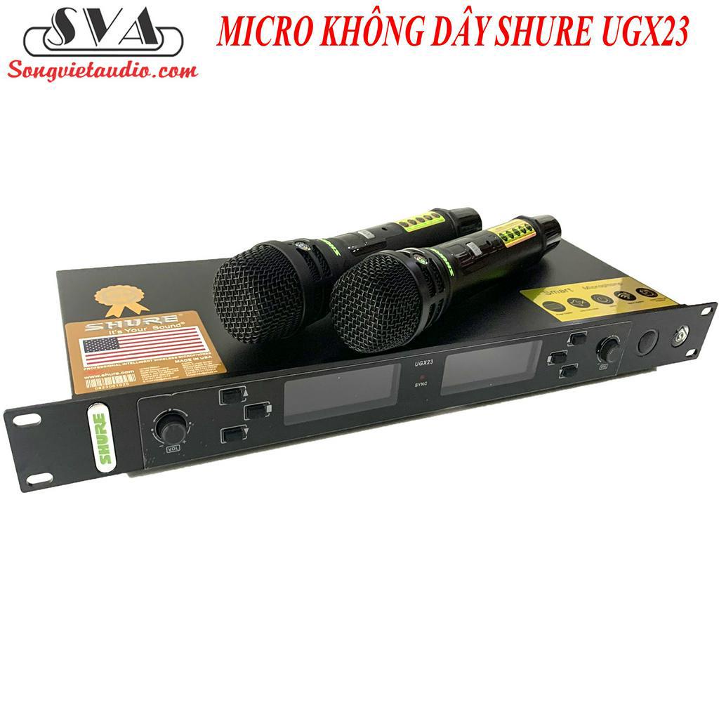 BỘ MICRO KARAOKE KHÔNG DÂY SHURE UGX23 - 2 ANTEN
