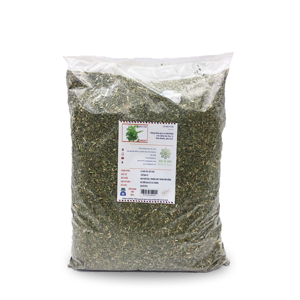 Lá mùi tây khô Dried Parsley lá thơm gia vị rau gia vị Enko nhập khẩu Thổ Nhĩ Kỳ 100g 300g 500g FENNC