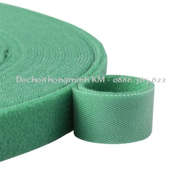 Dây dán dính Velcro, dây đa năng buộc gọn tái sử dụng bản rộng 1cm nhiều màu