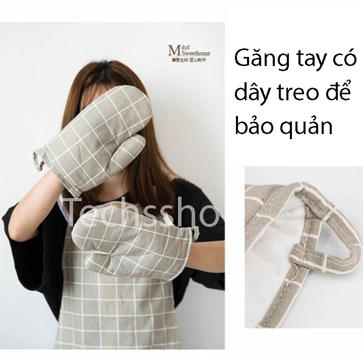 Găng Tay Cách Nhiệt Trong Nhà Bếp Sử Dụng Lò Nướng Điện, Lò Vi Sóng, Nồi Hấp Bảo Vệ Tay Không Bị Bỏng - 1 Cái