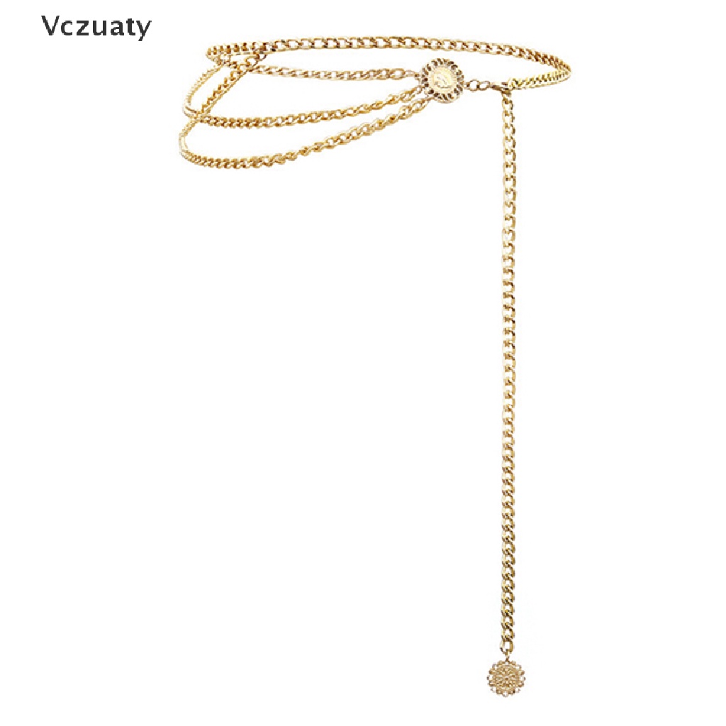 Thắt lưng dây xích kim loại mặt hình đồng xu phong cách retro cho nữ
 | BigBuy360 - bigbuy360.vn