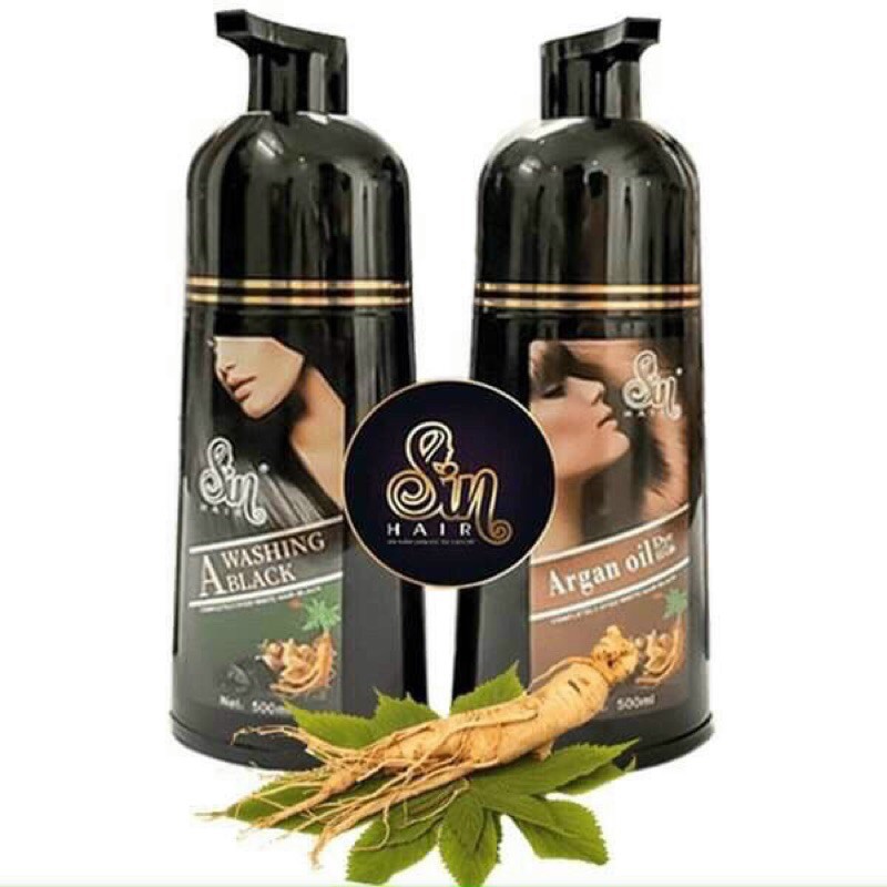 Dầu gội phủ bạc SIN HAIR, dầu gội phủ bạc nhập khẩu từ Nhật Bản, 1 chai 500ml | BigBuy360 - bigbuy360.vn