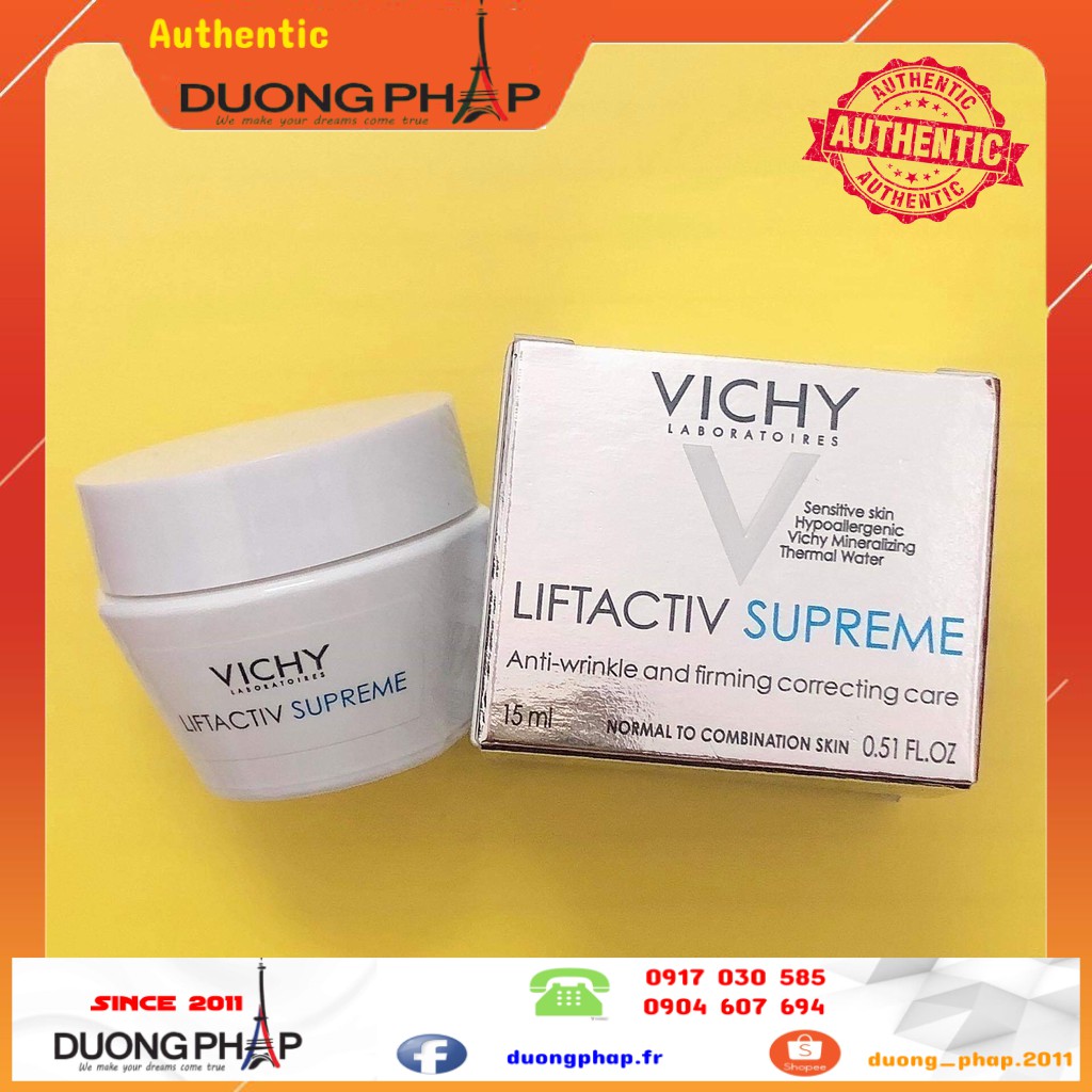 [Mã COS1904 giảm 8% đơn 300K] [ mini ] Kem dưỡng Vichy LiftActiv Supreme 15ml | BigBuy360 - bigbuy360.vn