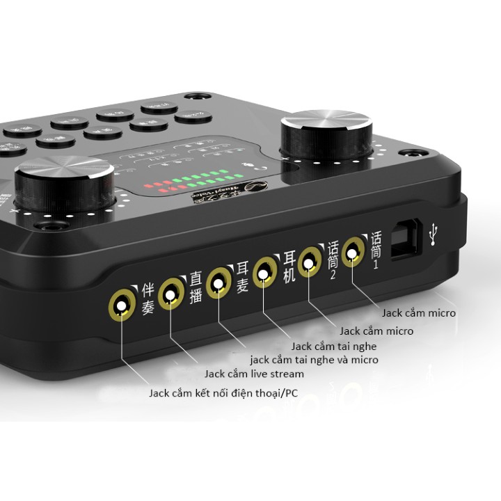 SOUNDCARD H2 PRO THU ÂM + HÁT LIVE TREAM (CÓ AUTO TUNE)