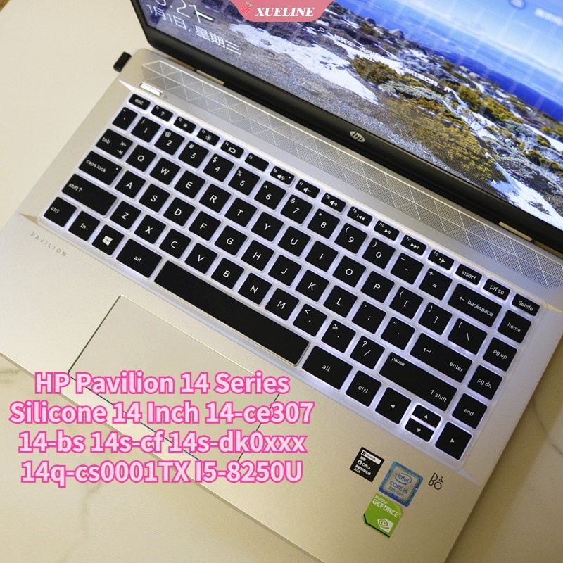 Miếng Dán Bàn Phím Laptop Hp 14 Inch Bằng Silicon Chống Thấm Nước Chống Bụi
