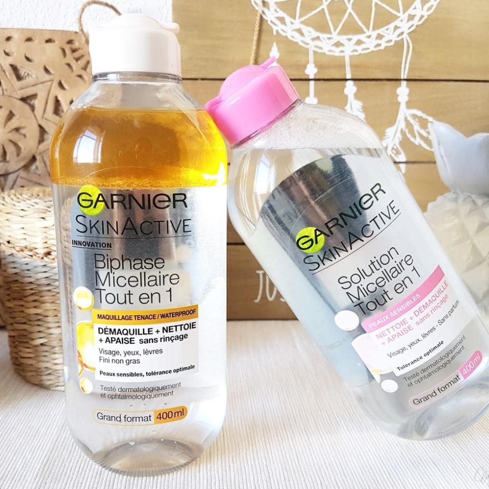 Garnier Skin Active Solution Micellaire Tout en 1 - Tẩy Trang Dành Cho Da Thường [Nhiều Loại Dung Tích]