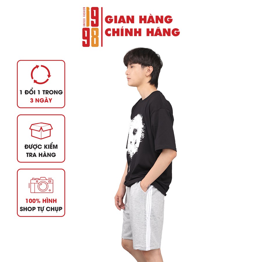 [ Bán lỗ xin 5🌟 ] Quần short nam, Quần đùi nam ngắn đẹp 3 màu xám trắng đen thương hiệu 1998 unisex | BigBuy360 - bigbuy360.vn