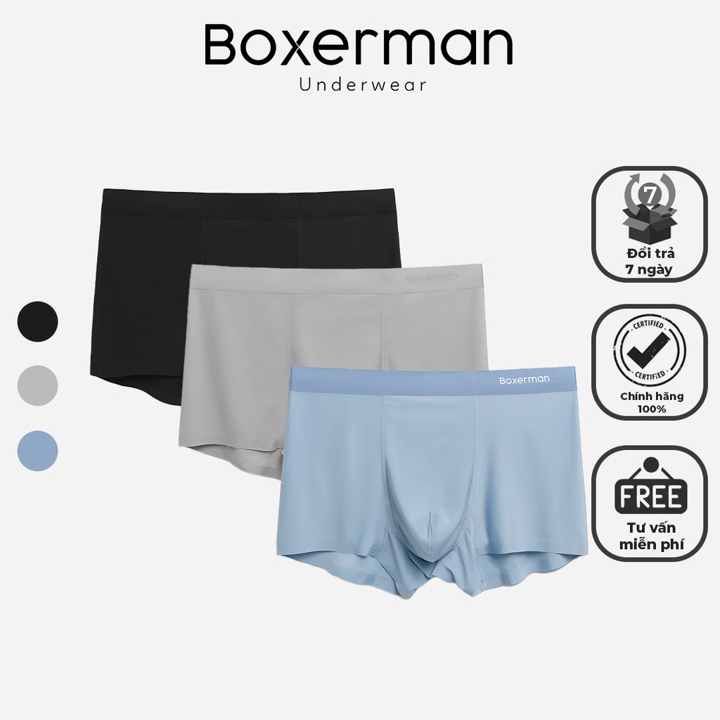 Quần sịp đùi boxer nam PRO FIT trunk polyester co giãn cao cấp BOXERMAN