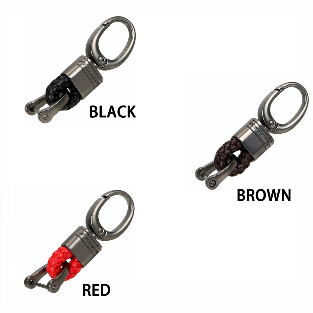 1 Móc Chìa Khóa Xe Hơi/ Xe Máy Bằng Da Bện Tay Độc Đáo Thời Trang