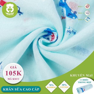 Khăn sữa sợi tre Mipbi 100% và 70%