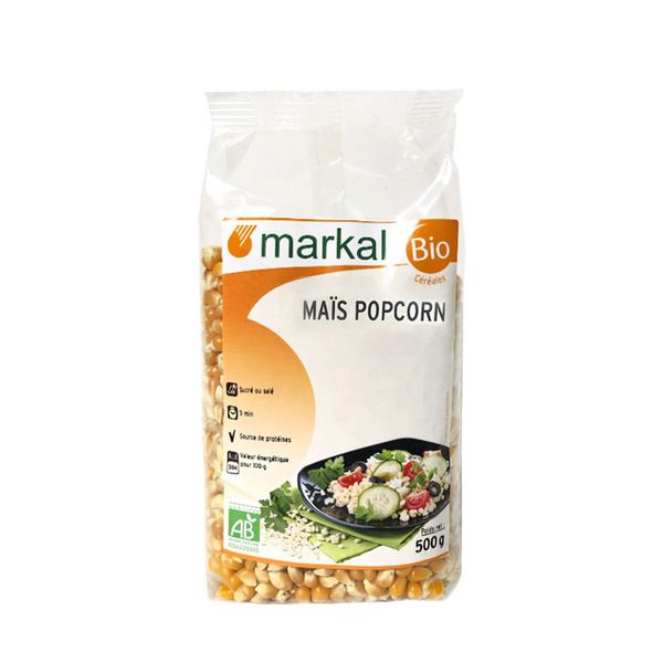 Ngô (bắp) nổ bỏng hữu cơ Markal 500g