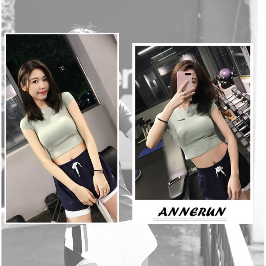 (Bobby Shop) Áo thun phông Croptop ngắn thể thao nữ Califa (Đồ tập gym,yoga) (Không Quần) - Cửa hàng Việt Nam .