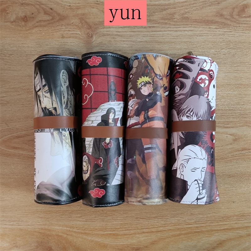 Túi Đựng Bút Chì Hình Tròn In Hoạt Hình Naruto Cỡ Lớn Dễ Thương Ốp