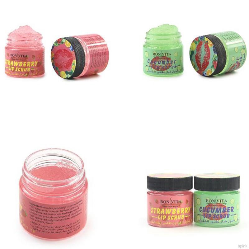 [Hàng mới về] Kem dưỡng môi tẩy tế bào chết giữ ẩm chiết xuất từ dâu dưa chuột | BigBuy360 - bigbuy360.vn