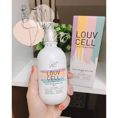 Kem dưỡng Louvell Cell Crystal Whitening Body Lotion trắng da mềm mịn tái tạo da lọ 250ml