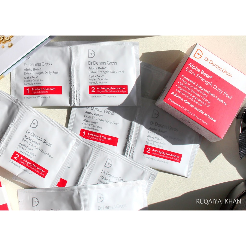 [ Set 3 ] MIẾNG PEEL DA HOÁ HỌC DR DENNIS GROSS ALPHA BETA EXTRA STRENGTH DAILY PEEL | BigBuy360 - bigbuy360.vn